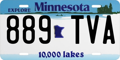 MN license plate 889TVA