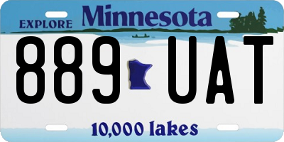 MN license plate 889UAT