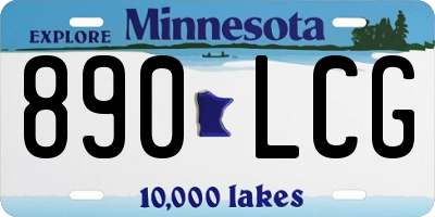 MN license plate 890LCG