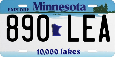 MN license plate 890LEA