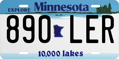 MN license plate 890LER