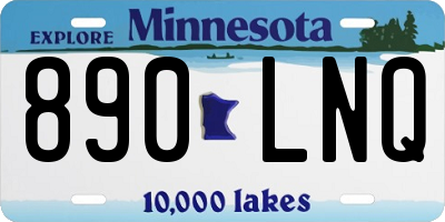 MN license plate 890LNQ