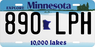MN license plate 890LPH
