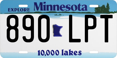 MN license plate 890LPT