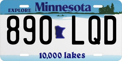 MN license plate 890LQD