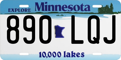 MN license plate 890LQJ