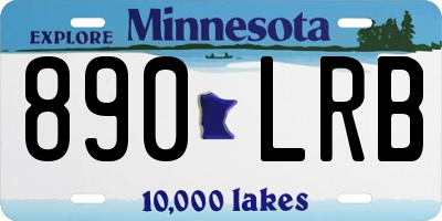 MN license plate 890LRB