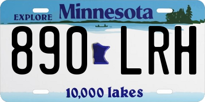 MN license plate 890LRH