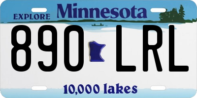 MN license plate 890LRL