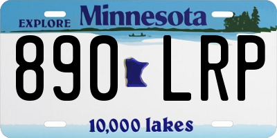 MN license plate 890LRP