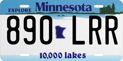 MN license plate 890LRR