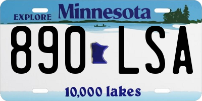 MN license plate 890LSA