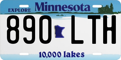 MN license plate 890LTH