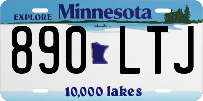 MN license plate 890LTJ