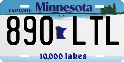 MN license plate 890LTL