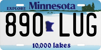 MN license plate 890LUG