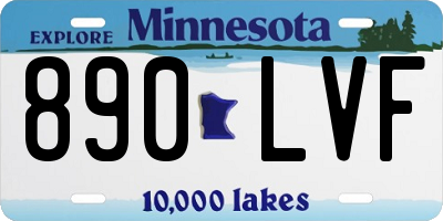 MN license plate 890LVF
