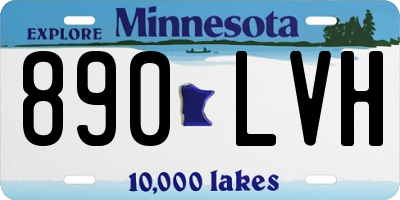 MN license plate 890LVH