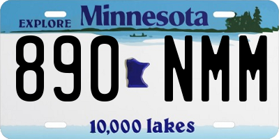 MN license plate 890NMM