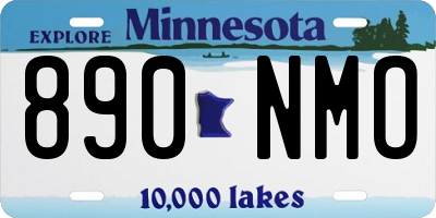 MN license plate 890NMO