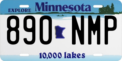 MN license plate 890NMP