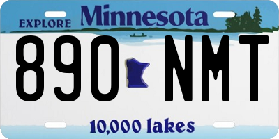 MN license plate 890NMT