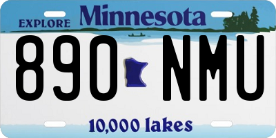 MN license plate 890NMU
