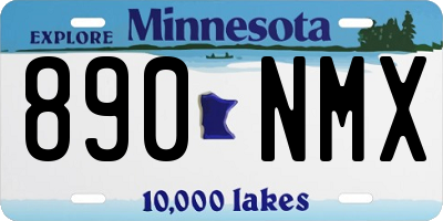 MN license plate 890NMX