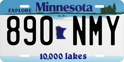 MN license plate 890NMY