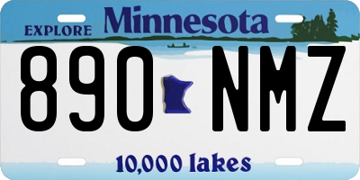 MN license plate 890NMZ
