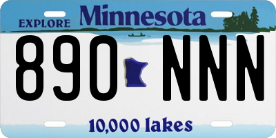 MN license plate 890NNN