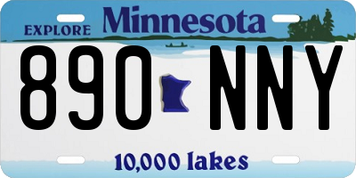 MN license plate 890NNY