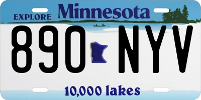 MN license plate 890NYV