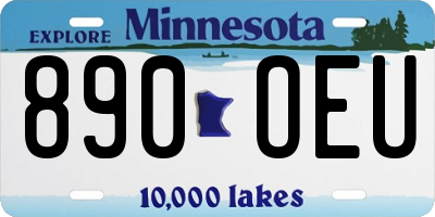 MN license plate 890OEU