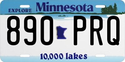 MN license plate 890PRQ