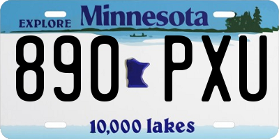 MN license plate 890PXU
