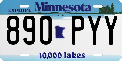 MN license plate 890PYY