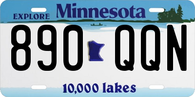 MN license plate 890QQN