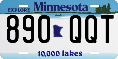 MN license plate 890QQT