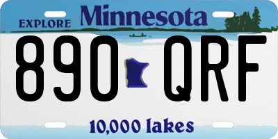MN license plate 890QRF