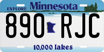 MN license plate 890RJC