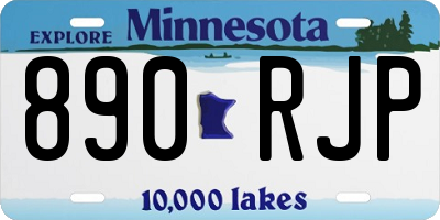 MN license plate 890RJP