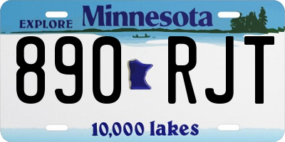 MN license plate 890RJT