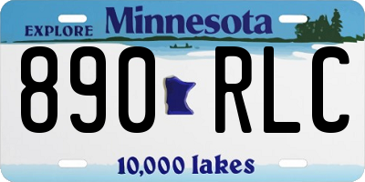 MN license plate 890RLC