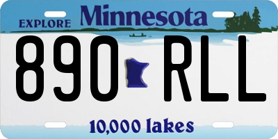 MN license plate 890RLL