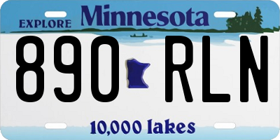 MN license plate 890RLN