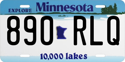 MN license plate 890RLQ