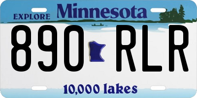 MN license plate 890RLR