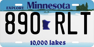 MN license plate 890RLT