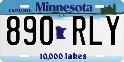 MN license plate 890RLY